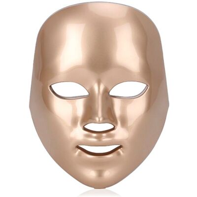 DAM Masque LED photoniques à sept couleurs. Soin du visage anti-âge rajeunissement de la peau. 19x13x23 Cm. Couleur: Or - Publicité DAM Masque LED photoniques à sept couleurs. Soin du visage anti-âge rajeunissement de la peau. 19x13x23 Cm. Couleur: Or - Publicité