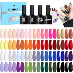 GPFUOEA 42Pcs Kit Vernis Semi Permanent Automn 36 Couleurs + 1 Base + 1 No Wipe Top Coat + 1 Top Coat Matte + 1 Blooming Gel + 2 - Publicité GPFUOEA 42Pcs Kit Vernis Semi Permanent Automn 36 Couleurs + 1 Base + 1 No Wipe Top Coat + 1 Top Coat Matte + 1 Blooming Gel + 2 - Publicité