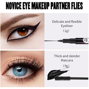 Ensemble de maquillage - ZERODIS - Mascara et Eyeliner - Waterproof - Anti-taches - Longue durée Blanc - Publicité Ensemble de maquillage - ZERODIS - Mascara et Eyeliner - Waterproof - Anti-taches - Longue durée Blanc - Publicité