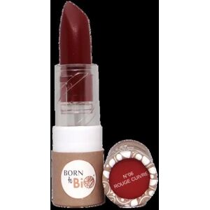 Born to bio Rouge à lèvres Mat bio N°6 Rouge cuivre Rouge - Publicité Born to bio Rouge à lèvres Mat bio N°6 Rouge cuivre Rouge - Publicité