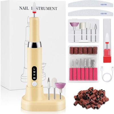 LKLILKM Lime Ongle Electrique Ponceuse Professionnel Nail Drill Manucure Set Pedicure sans Fil Semi Permanent Machine Master - Publicité LKLILKM Lime Ongle Electrique Ponceuse Professionnel Nail Drill Manucure Set Pedicure sans Fil Semi Permanent Machine Master - Publicité