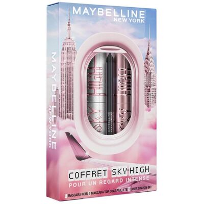 Coffret Regard Intense - MAYBELLINE NEW YORK - Liner Crayon Gel + Mascara Very Black - 3 produits Noir - Publicité Coffret Regard Intense - MAYBELLINE NEW YORK - Liner Crayon Gel + Mascara Very Black - 3 produits Noir - Publicité