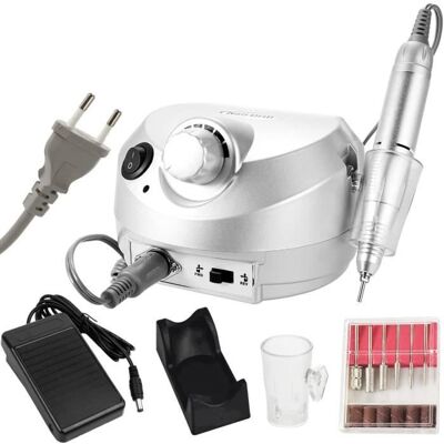 DASINKO Ponceuse pour Ongles Professionnel Electrique 30000RPM Faible Bruit et à Faible Nail Drill Manucuere Machine Nail Drill Pédicure - Publicité DASINKO Ponceuse pour Ongles Professionnel Electrique 30000RPM Faible Bruit et à Faible Nail Drill Manucuere Machine Nail Drill Pédicure - Publicité