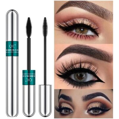 Mascara étanche à double tête 4D tirage épais cils longs curl liquide pas facile cils étourdissants colorant rapide étanche Blanc - Publicité Mascara étanche à double tête 4D tirage épais cils longs curl liquide pas facile cils étourdissants colorant rapide étanche Blanc - Publicité