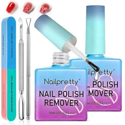 2 Pièces Magic Remover Vernis Semi Permanent avec Acétone Dissolvant Vernis à Ongles en Gel-3-5 Minutes Retrait Rapide Gel UV - Publicité 2 Pièces Magic Remover Vernis Semi Permanent avec Acétone Dissolvant Vernis à Ongles en Gel-3-5 Minutes Retrait Rapide Gel UV - Publicité