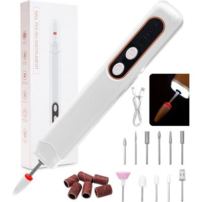 HOUSE OF HARLOW 1960 12 en 1 Ponceuse pour Ongles Lime a Ongle Electrique Sans Fil Ponceuse Pour Ongles Électrique Vitesse Réglable avec LED - Publicité HOUSE OF HARLOW 1960 12 en 1 Ponceuse pour Ongles Lime a Ongle Electrique Sans Fil Ponceuse Pour Ongles Électrique Vitesse Réglable avec LED - Publicité