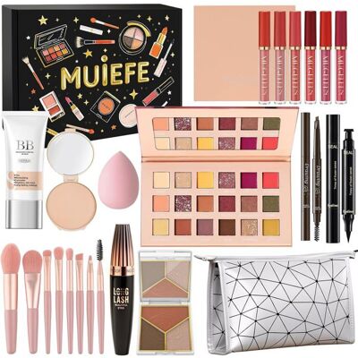 Set de maquillage pour femme coffret cadeau maquillage adolescent fille kit de maquillage professionnel complet - Publicité Set de maquillage pour femme coffret cadeau maquillage adolescent fille kit de maquillage professionnel complet - Publicité