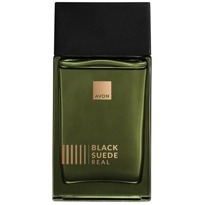 Avon Parfum - Black Suede - Real - 100 ml - Eau de Cologne - Pour homme - Publicité Avon Parfum - Black Suede - Real - 100 ml - Eau de Cologne - Pour homme - Publicité