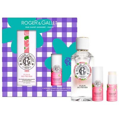 Roger & Gallet Fleur de Figuier Coffret Eau Parfumée Bienfaisante 100 ml & Parfum Solide Bienfaisant 5 g Cadeau - Publicité Roger & Gallet Fleur de Figuier Coffret Eau Parfumée Bienfaisante 100 ml & Parfum Solide Bienfaisant 5 g Cadeau - Publicité