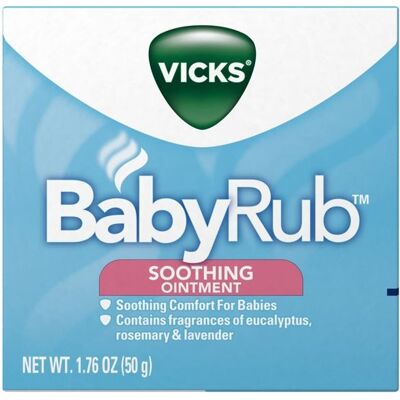 Vicks BabyRub 50g - Soins pour bébé - Publicité Vicks BabyRub 50g - Soins pour bébé - Publicité
