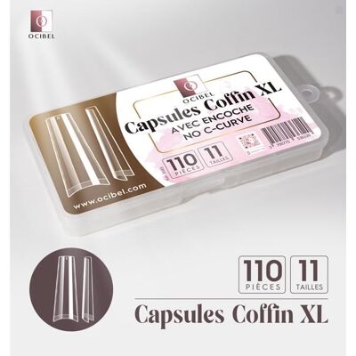 Ocibel - Soft Gel Coffin XL - No Curve - Transparent - Extensions Ongles - Publicité Ocibel - Soft Gel Coffin XL - No Curve - Transparent - Extensions Ongles - Publicité