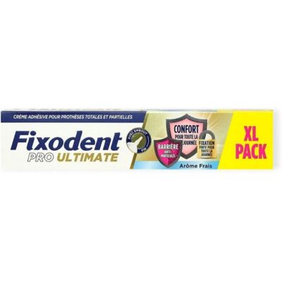Fixodent Pro Ultimate - Colle pour prothèses, Arôme frais - Publicité Fixodent Pro Ultimate - Colle pour prothèses, Arôme frais - Publicité