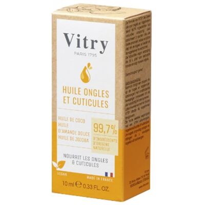 Huile Ongles et Cuticules - VITRY - 10 ml - Huile damande douce - Huile de coco - Huile de jojoba - Publicité Huile Ongles et Cuticules - VITRY - 10 ml - Huile damande douce - Huile de coco - Huile de jojoba - Publicité
