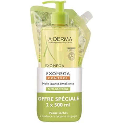 A-derma exomega control huile lavante émolliente - Huile lavante émolliente - Publicité A-derma exomega control huile lavante émolliente - Huile lavante émolliente - Publicité