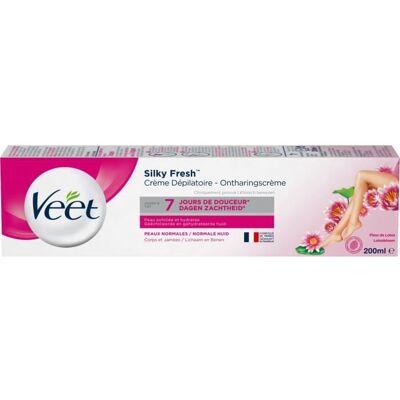 Veet Silk & Fresh Élimination des Poils - Pour femmes - 6,7 oz - Publicité Veet Silk & Fresh Élimination des Poils - Pour femmes - 6,7 oz - Publicité