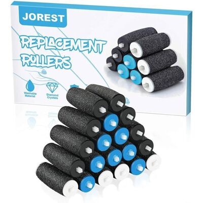 Rouleaux de Remplacement - Scholl - Velvet Smooth - Extra Rugueux - Noir - Lot de 20 Noir - Publicité Rouleaux de Remplacement - Scholl - Velvet Smooth - Extra Rugueux - Noir - Lot de 20 Noir - Publicité