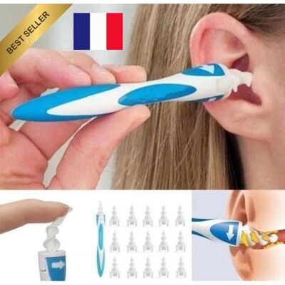 SANS MARQUE Curette spirale nettoyage oreilles coton tige 16 curettes réutilisable France - Publicité SANS MARQUE Curette spirale nettoyage oreilles coton tige 16 curettes réutilisable France - Publicité