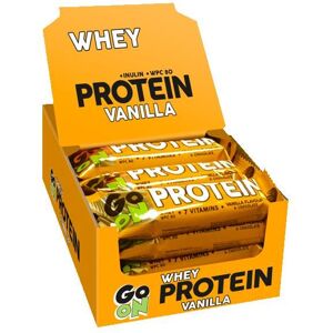 Go On Nutrition - Boîte protein bar 20% - Vanilla - protein bar - Publicité Go On Nutrition - Boîte protein bar 20% - Vanilla - protein bar - Publicité