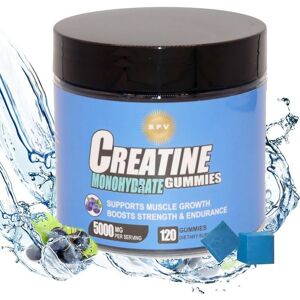 BPV 100% CREATIN MONOHYDRATE 120 gommes hautement dosé 5000mg saveur myrtille - Publicité BPV 100% CREATIN MONOHYDRATE 120 gommes hautement dosé 5000mg saveur myrtille - Publicité