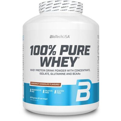 BioTech USA 100% Pure Whey 2270g Chocolat noix de coco - Publicité BioTech USA 100% Pure Whey 2270g Chocolat noix de coco - Publicité