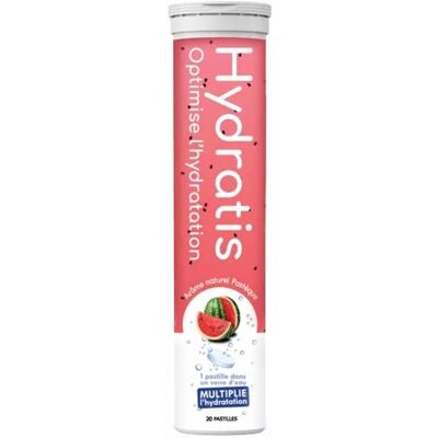 Compléments alimentaires - Hydratis Solution dHydratation 20 Comprimés (Arôme : Pastèque) - Publicité Compléments alimentaires - Hydratis Solution dHydratation 20 Comprimés (Arôme : Pastèque) - Publicité