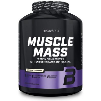 Hard gainer BioTech USA - Muscle Mass - Vanilla 4000g - Publicité Hard gainer BioTech USA - Muscle Mass - Vanilla 4000g - Publicité