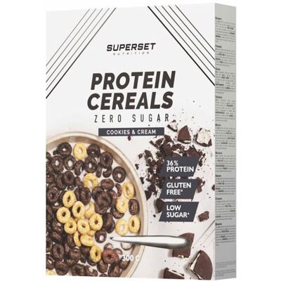Céréales & Granolas - Superset Nutrition - Protein Cereals (300g) - Saveur Cookies et Cream - Publicité Céréales & Granolas - Superset Nutrition - Protein Cereals (300g) - Saveur Cookies et Cream - Publicité