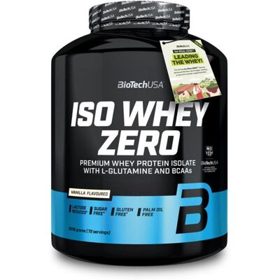 Whey Isolate - Biotech USA - Iso whey zero (1816g) - Saveur Vanille - Publicité Whey Isolate - Biotech USA - Iso whey zero (1816g) - Saveur Vanille - Publicité