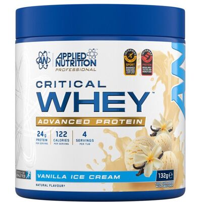 Whey concentrée Applied Nutrition - Critical Whey - Vanilla Ice Cream 132g - Publicité Whey concentrée Applied Nutrition - Critical Whey - Vanilla Ice Cream 132g - Publicité