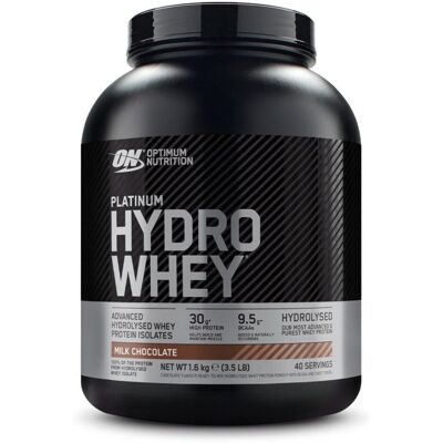 Optimum Nutrition Hydro Whey Chocolat au lait 1600g - Poudre de protéines - Publicité Optimum Nutrition Hydro Whey Chocolat au lait 1600g - Poudre de protéines - Publicité