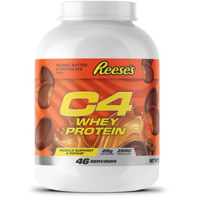 Whey protéine Cellucor - C4 Whey Protein - Reese’s Chocolate Peanut Butter 1700g - Publicité Whey protéine Cellucor - C4 Whey Protein - Reese’s Chocolate Peanut Butter 1700g - Publicité