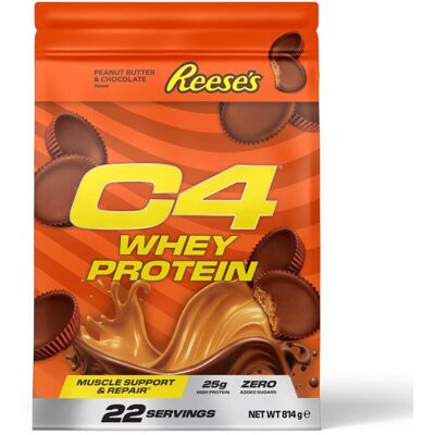 Whey protéine Cellucor - C4 Whey Protein - Reese’s Chocolate Peanut Butter 814g - Publicité Whey protéine Cellucor - C4 Whey Protein - Reese’s Chocolate Peanut Butter 814g - Publicité