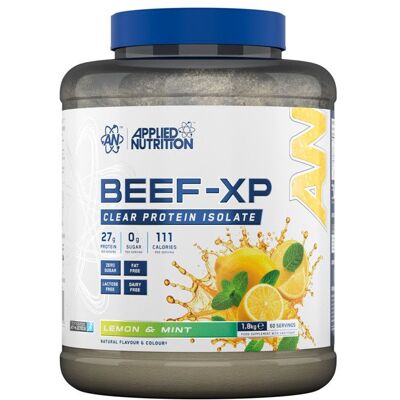 Protéine de bœuf Applied Nutrition - Beef-XP Clear Beef Protein - Lemon & Mint 1800g - Publicité Protéine de bœuf Applied Nutrition - Beef-XP Clear Beef Protein - Lemon & Mint 1800g - Publicité
