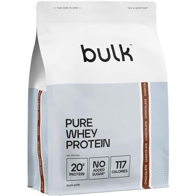 Pure Whey protéine 900g Chocolat Bulk Proteine - Publicité Pure Whey protéine 900g Chocolat Bulk Proteine - Publicité