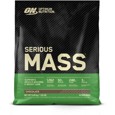 Optimum Nutrition Serious Mass (5455g) - Chocolat - Publicité Optimum Nutrition Serious Mass (5455g) - Chocolat - Publicité