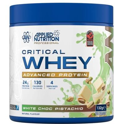 Critical Whey 132g Chocolat blanc à la pistache Applied Nutrition Proteine - Publicité Critical Whey 132g Chocolat blanc à la pistache Applied Nutrition Proteine - Publicité