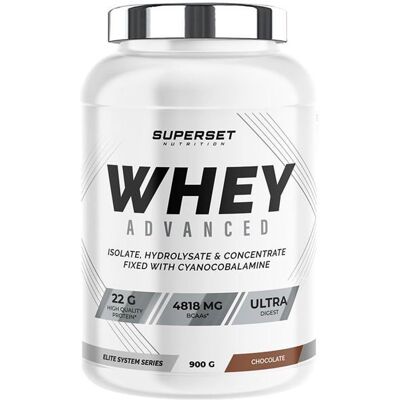 Superset Nutrition 100% whey protéine avancée - poudre de protéines - Publicité Superset Nutrition 100% whey protéine avancée - poudre de protéines - Publicité