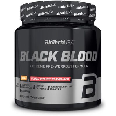 BioTech USA Black Blood NOX+ Fruit Tropical - Pré-entraînement - Publicité BioTech USA Black Blood NOX+ Fruit Tropical - Pré-entraînement - Publicité