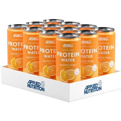 Applied Nutrition - Eau pétillante protéinée, Éclat d'Orange - 12 x 330 ml - Publicité Applied Nutrition - Eau pétillante protéinée, Éclat d'Orange - 12 x 330 ml - Publicité