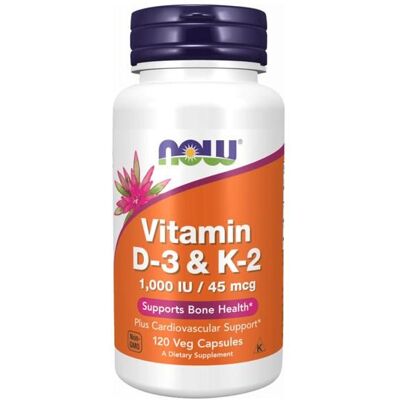 NOW FOODS Vitamine D-3 & K-2 - Soutien Osseux et Immunitaire - Publicité NOW FOODS Vitamine D-3 & K-2 - Soutien Osseux et Immunitaire - Publicité