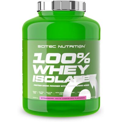 Whey isolate Scitec Nutrition - 100% Whey Isolate - Strawberry White Chocolate 1816g - Publicité Whey isolate Scitec Nutrition - 100% Whey Isolate - Strawberry White Chocolate 1816g - Publicité