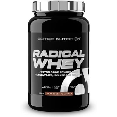 Whey concentrée Scitec Nutrition - Radical Whey - Chocolate 1000g - Publicité Whey concentrée Scitec Nutrition - Radical Whey - Chocolate 1000g - Publicité