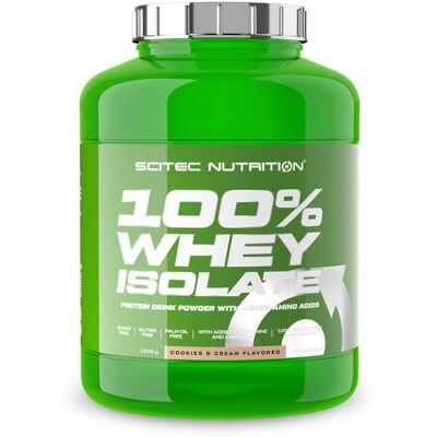 Whey isolate Scitec Nutrition - 100% Whey Isolate - Cookies & Cream 1816g - Publicité Whey isolate Scitec Nutrition - 100% Whey Isolate - Cookies & Cream 1816g - Publicité