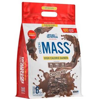 Hard gainer Applied Nutrition - Critical Mass Original - Chocolate 6000g - Publicité Hard gainer Applied Nutrition - Critical Mass Original - Chocolate 6000g - Publicité