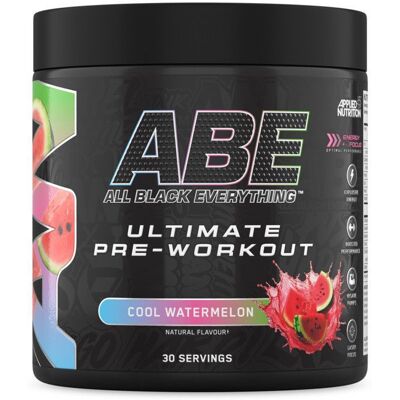 Booster Applied Nutrition - ABE Ultimate Pre-Workout - Cool Watermelon 375g - Publicité Booster Applied Nutrition - ABE Ultimate Pre-Workout - Cool Watermelon 375g - Publicité
