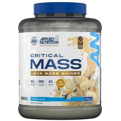 Lean gainer Applied Nutrition - Critical Mass Professional - Vanilla 2400g - Publicité Lean gainer Applied Nutrition - Critical Mass Professional - Vanilla 2400g - Publicité