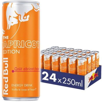 Boisson énergisante Red Bull - Red Bull The Apricot Edition - Abricot Fraise 24x250ml - Publicité Boisson énergisante Red Bull - Red Bull The Apricot Edition - Abricot Fraise 24x250ml - Publicité