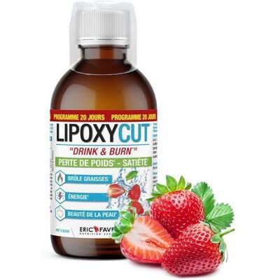 Eric Favre - Lipoxycut Drink & Burn - Boisson satiété vegan - 500ml - Fraise - Publicité Eric Favre - Lipoxycut Drink & Burn - Boisson satiété vegan - 500ml - Fraise - Publicité