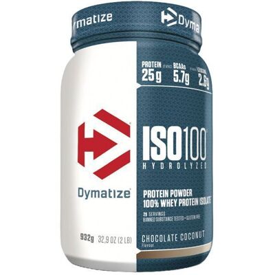 Whey hydrolysée Dymatize - ISO 100 Hydrolyzed - Chocolate Coconut 932g - Publicité Whey hydrolysée Dymatize - ISO 100 Hydrolyzed - Chocolate Coconut 932g - Publicité