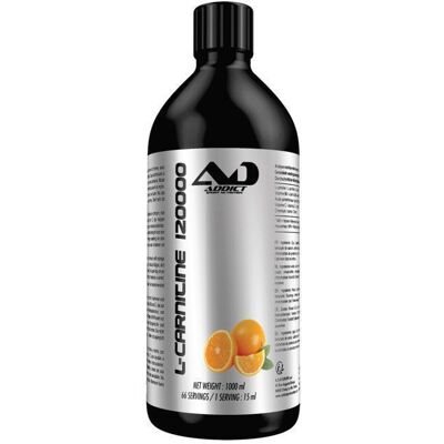 L-Carnitine Addict Sport Nutrition - L-Carnitine 120000 - Tropical Orange 1000ml - Publicité L-Carnitine Addict Sport Nutrition - L-Carnitine 120000 - Tropical Orange 1000ml - Publicité